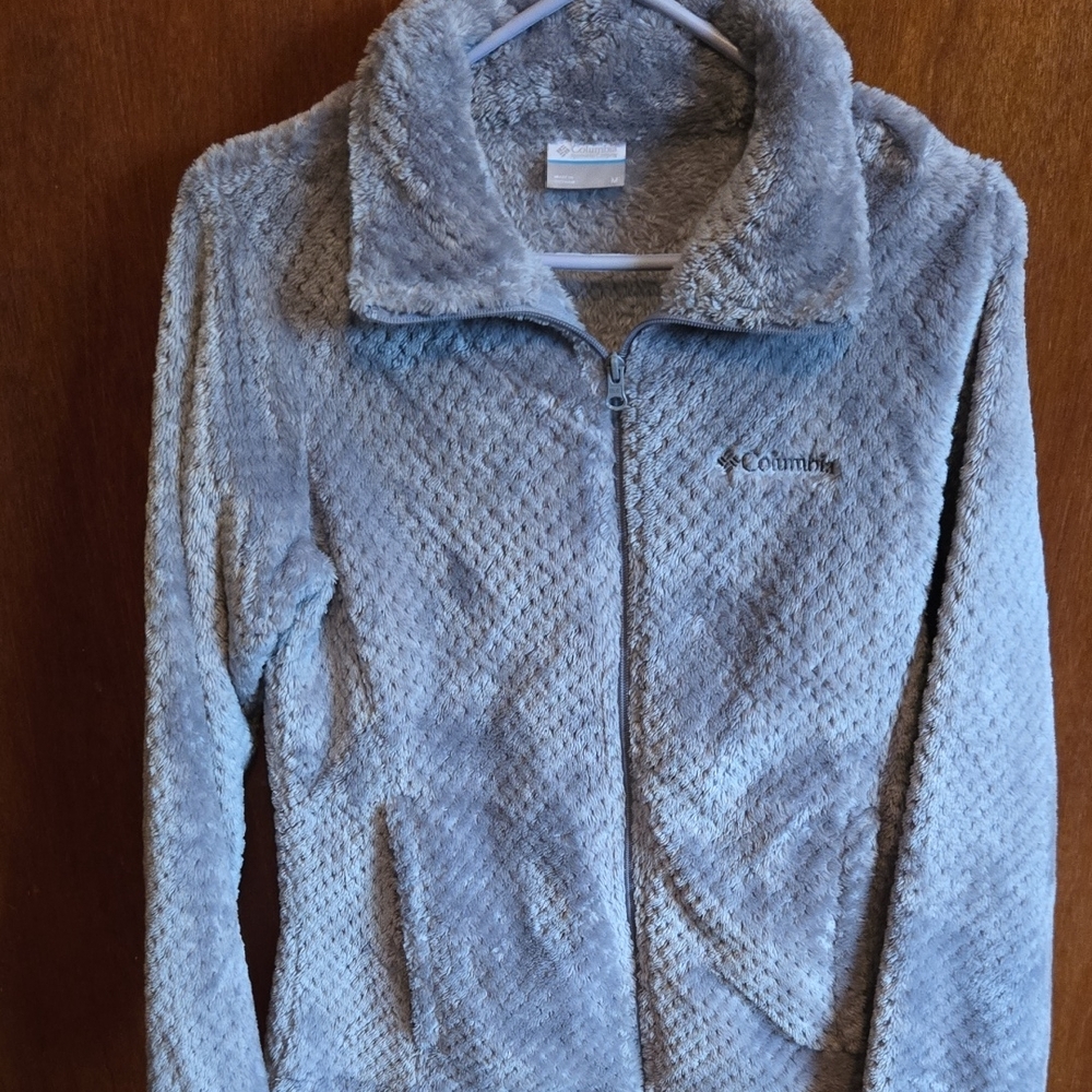 Columbia Women's Soft Gray Teddy Jacket